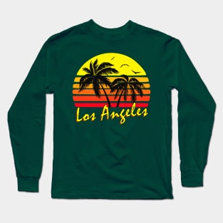 Los Angeles Retro Sunset Long Sleeve T-Shirt